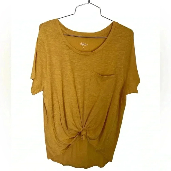 Style & Co New Mustard Yellow T-Shirt, XL - Picture 1 of 4